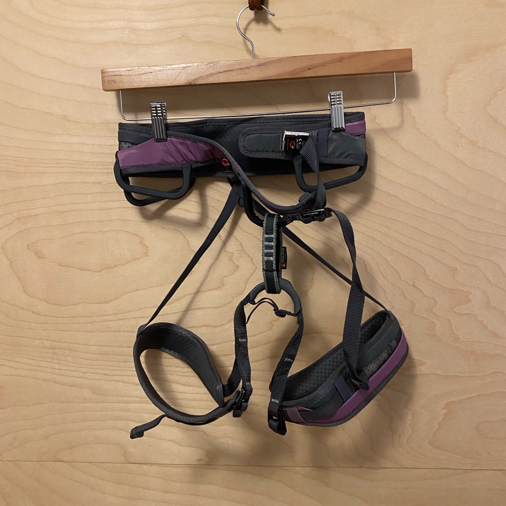 Mammut Women Ophir 3 Slide Climbing Harness in Purple and Gray Size Medium - Picture 2 of 5